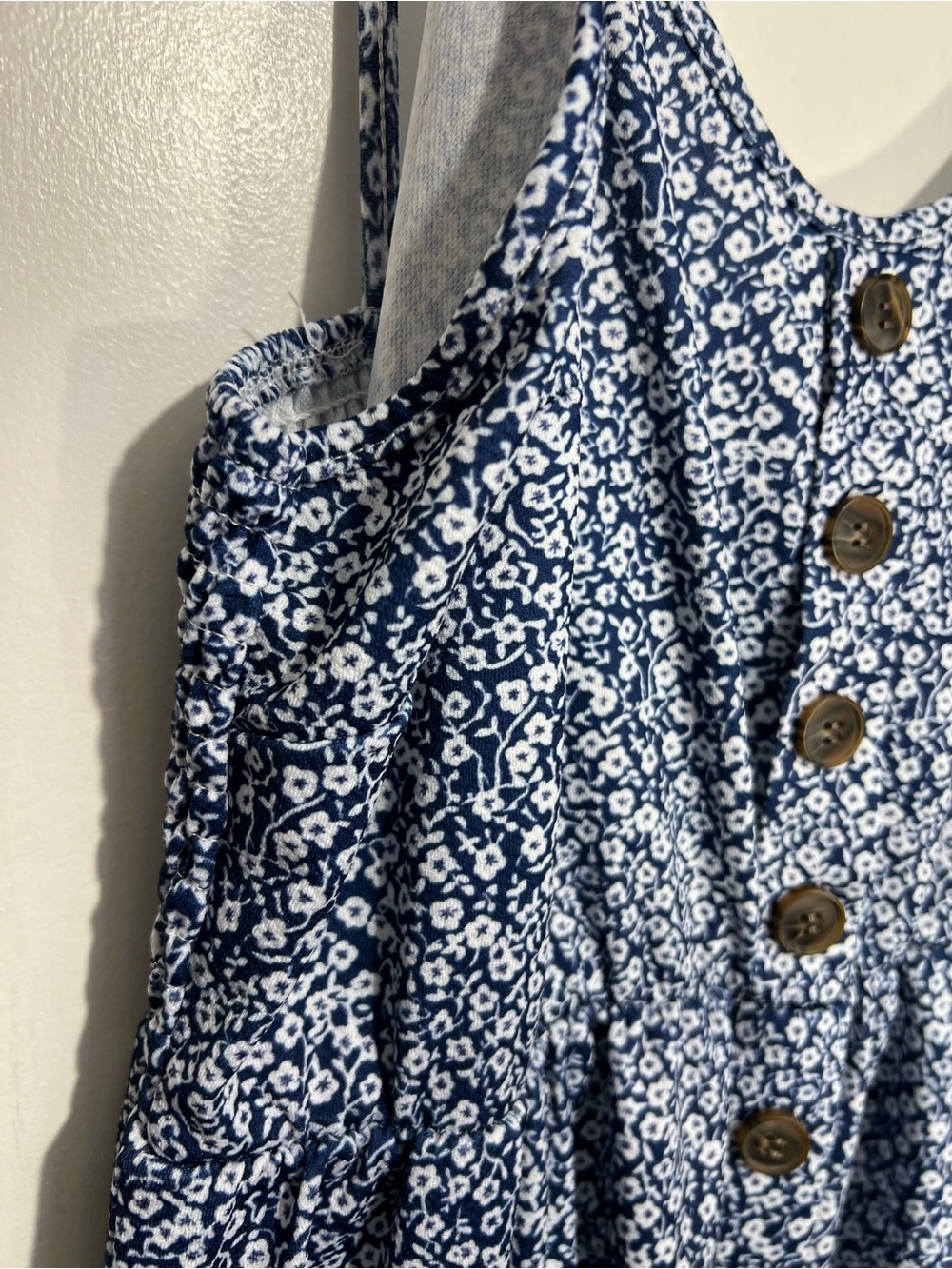 Sexy V Neck Backless Floral Summer Beach Dress Women Striped Button size XL - Picture 6 of 12